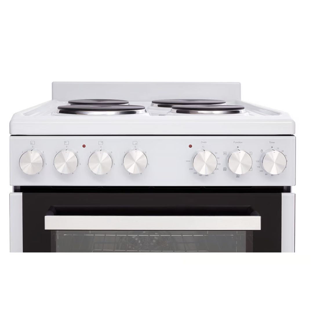 Euromaid 54cm 5 Function Freestanding Electric Stove in White - EFS54FCSEW image_5