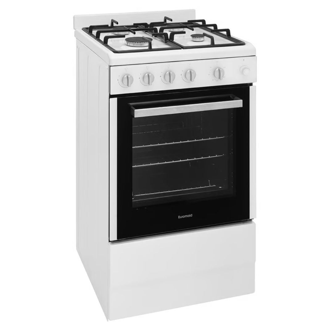 Euromaid 54cm Freestanding Gas Oven With Gas Cooktop - EFS54FCSGW image_2