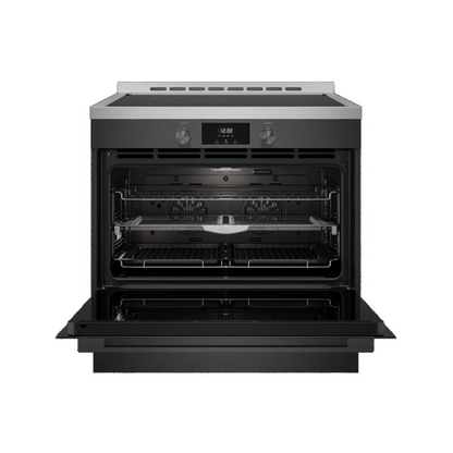 Euromaid 90cm Induction Freestanding Cooker Dark Stainless