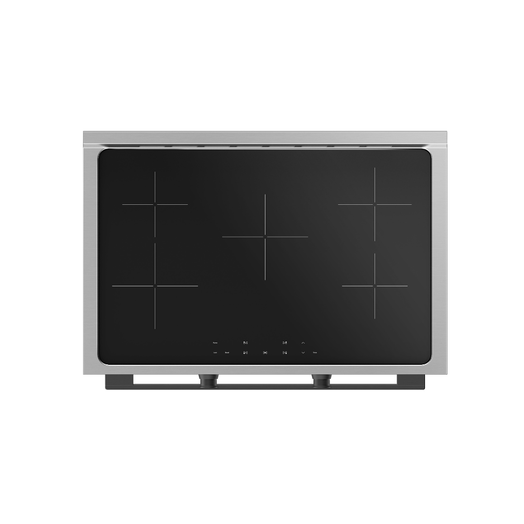Euromaid 90cm Induction Freestanding Cooker Dark Stainless