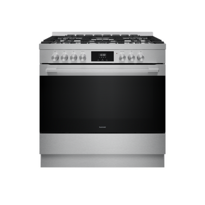 Euromaid 90cm 10 Function Dual Fuel Freestanding Cooker Stainless Steel