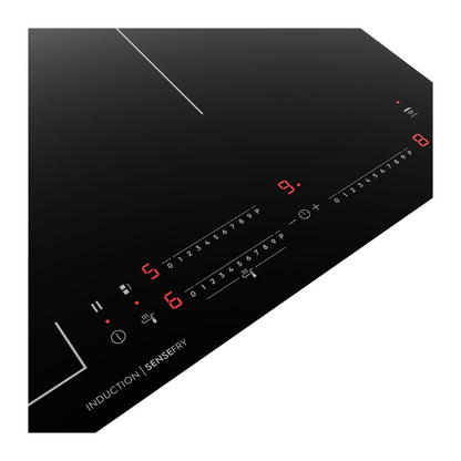 Electrolux 60cm 3 zone induction cooktop controls on display