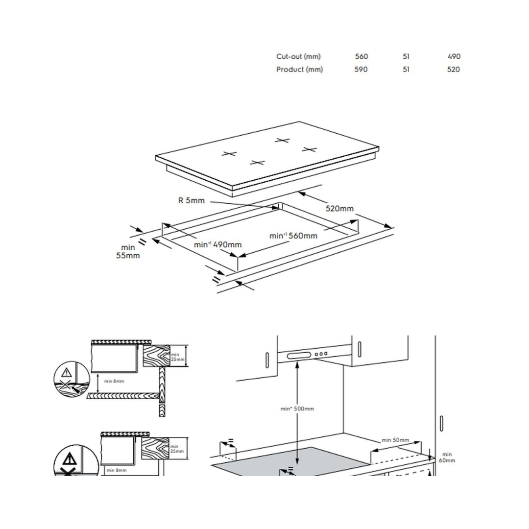 Electrolux 60cm UltimateTaste 4 Zone Induction Cooktop