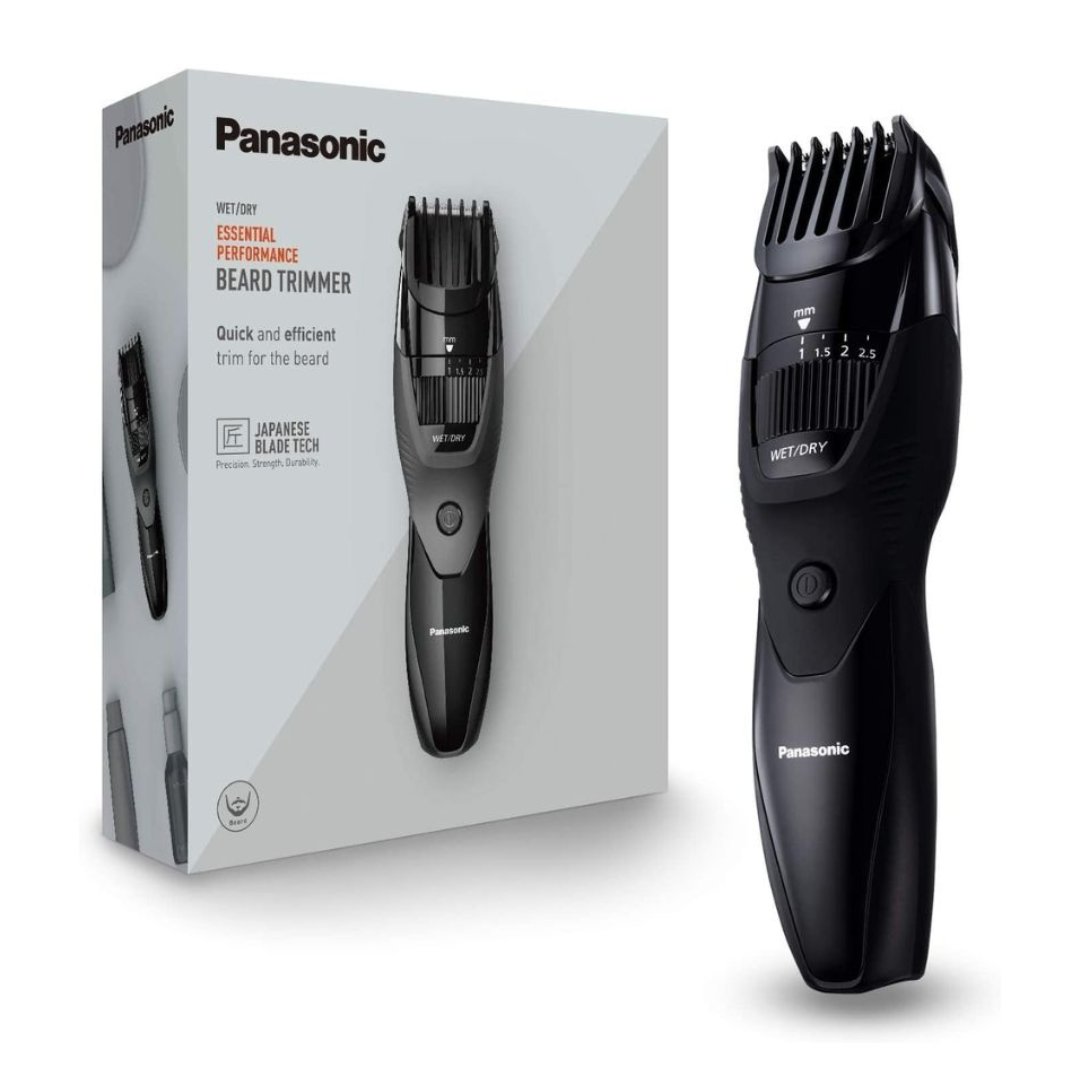 Panasonic Rechargeable Beard Trimmer - Waterproof in Black