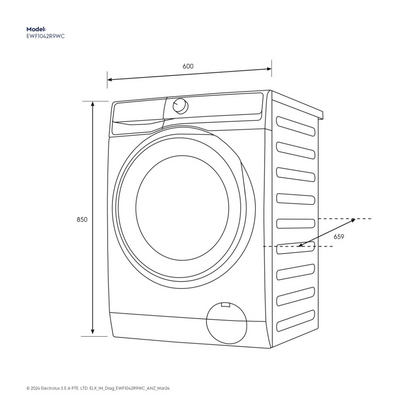 Electrolux 10kg Front Load Washer with Intellidose