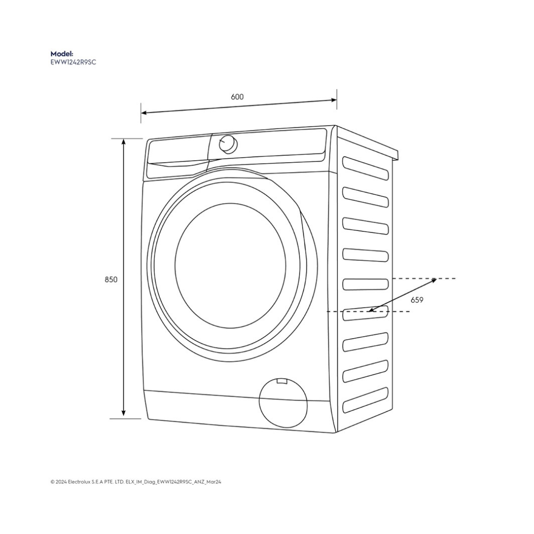Electrolux 12kg / 8kg Front Load Washer and Dryer