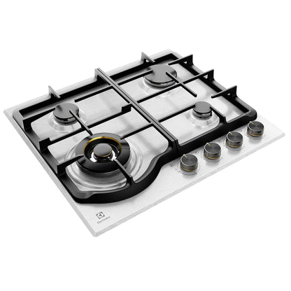Electrolux 60cm 4 Burner Gas Cooktop in Stainless Steel - EHG645SE image_4