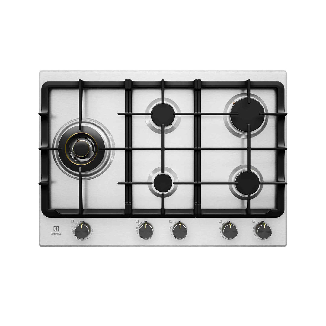 Electrolux 75cm 5 Burner Gas Cooktop in Stainless Steel - EHG755SE image_1