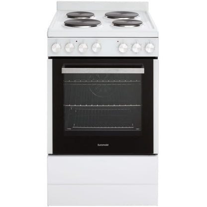 Euromaid 54cm 5 Function Freestanding Electric Stove in White - EFS54FCSEW image_1