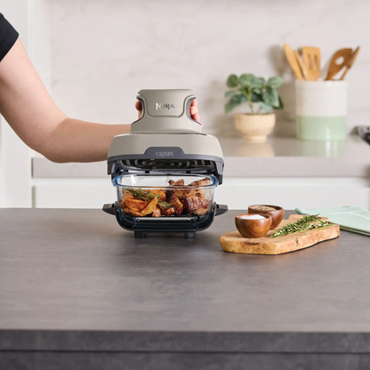 Ninja Crispi 4-in-1 Portable Glass Air Fryer - Stone