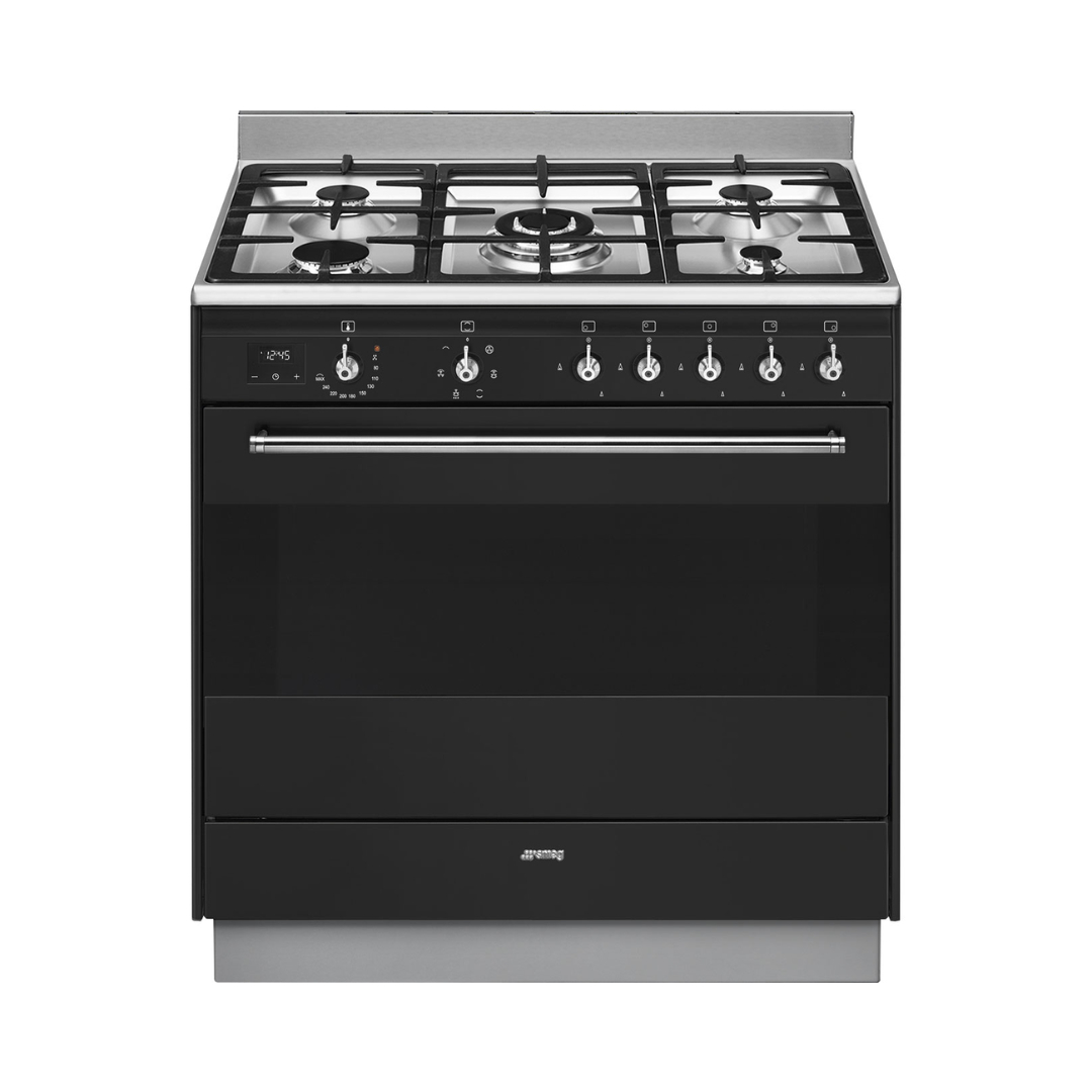 Smeg 90cm Dual Fuel Upright Cooker Anthracite