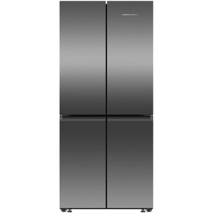 Fisher & Paykel 498L Freestanding Quad Door Refrigerator Freezer in Black - RF500QNB1 image_1