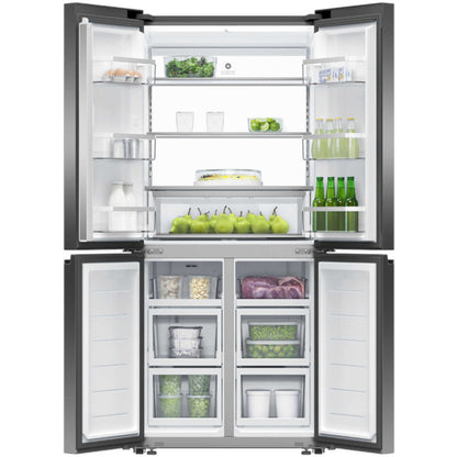 Fisher & Paykel 498L Freestanding Quad Door Refrigerator Freezer in Black - RF500QNB1 image_3