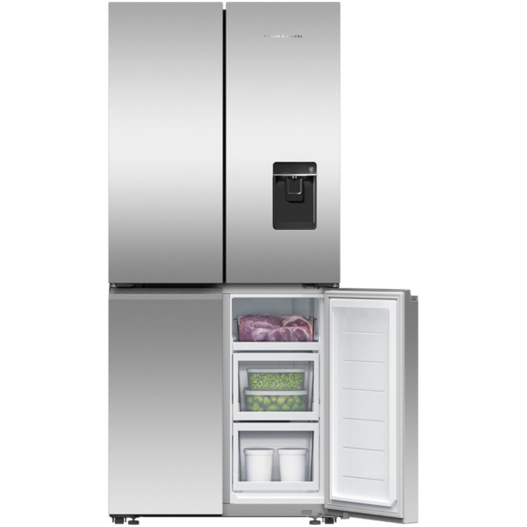 Fisher & Paykel 498L Freestanding Quad Door Refrigerator Freezer with Ice and Water - RF500QNUX1 image_4