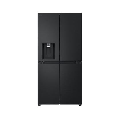 LG 506L Ice and Water Dispenser French Door Fridge Matte Black