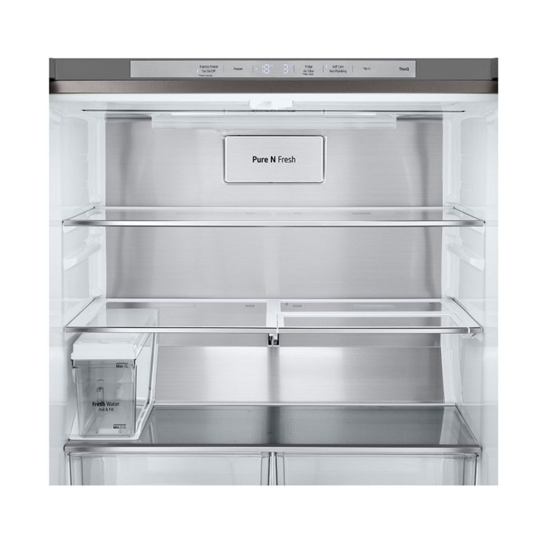 LG 508L Ice and Water Dispenser French Door Fridge Stainless Steel