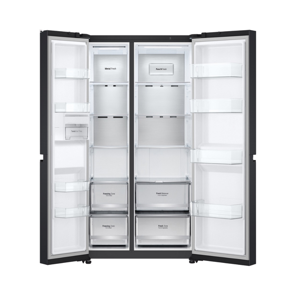 LG 655L Side by Side Fridge Matte Black GSB600MBL BiRite Home Appliances