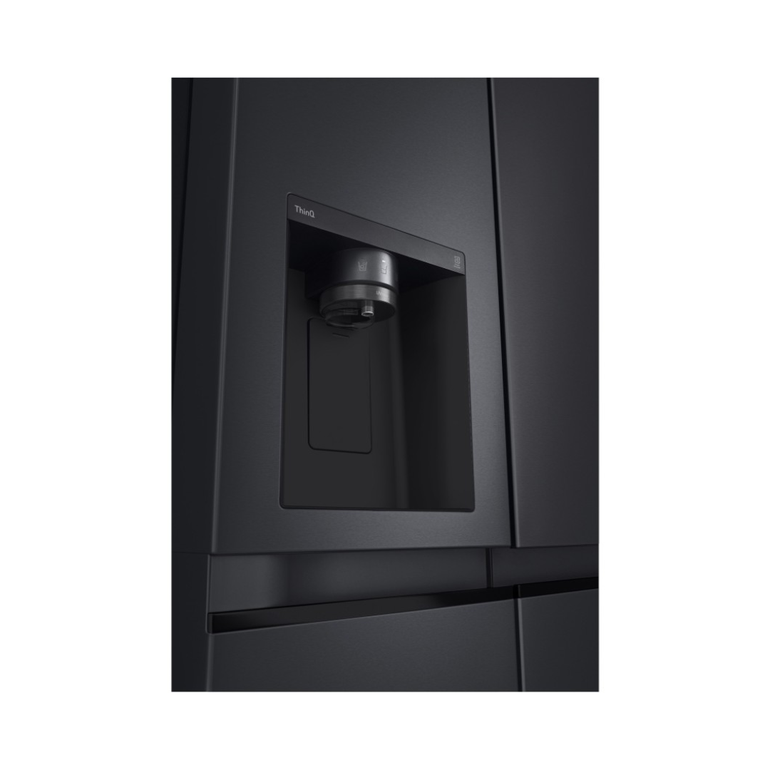 LG 635L Side by Side Fridge with Ice and Water Matte Black