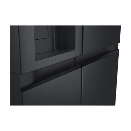 LG 635L Side by Side Fridge with Ice and Water Matte Black