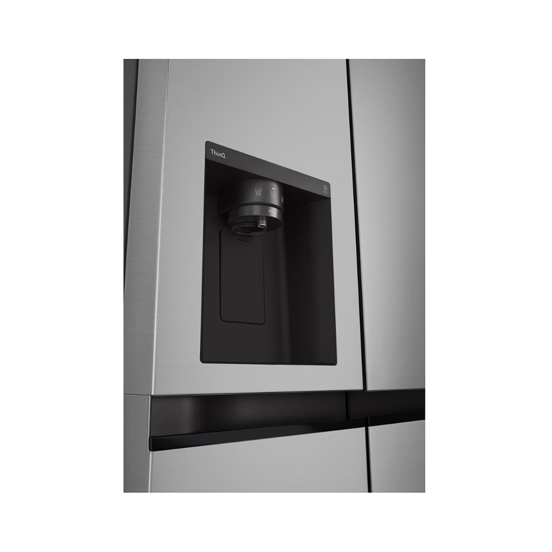 LG 635L Side by Side Stainless Steel with Non-Plumbed Ice and Water