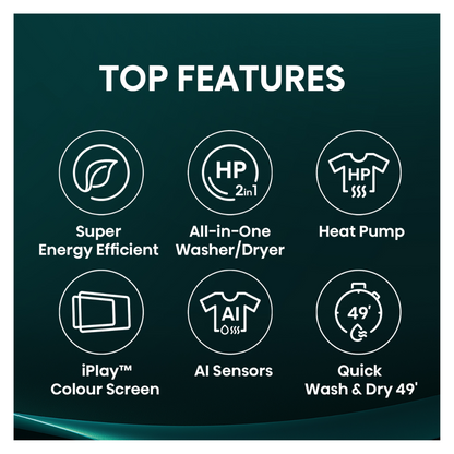 Hisense Series 8i Washer & Heat Pump Dryer Combo