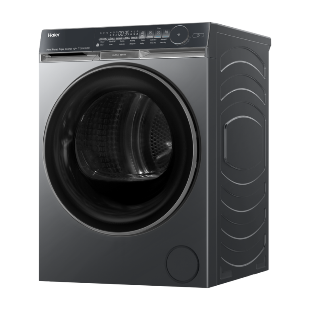 Haier 10kg 500 Series Heat Pump Dryer Dark Steel