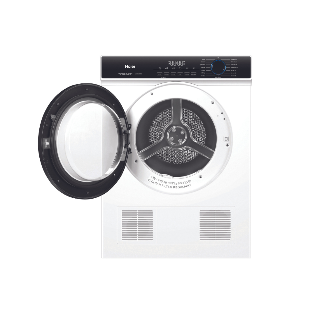 Haier 6kg Sensor Vented Dryer with 15 Programs