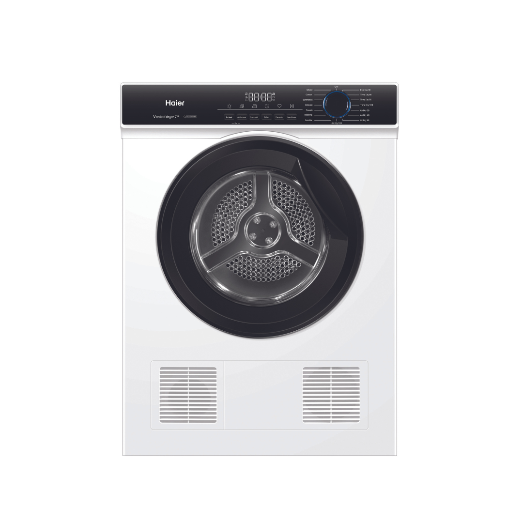 Haier 7kg Sensor Vented Dryer with 15 Dry Cycles HDV70AWW1 – Bi-Rite ...