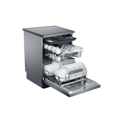 Haier Steam Freestanding Dishwasher in Satina - HDW15F3S1 image_3