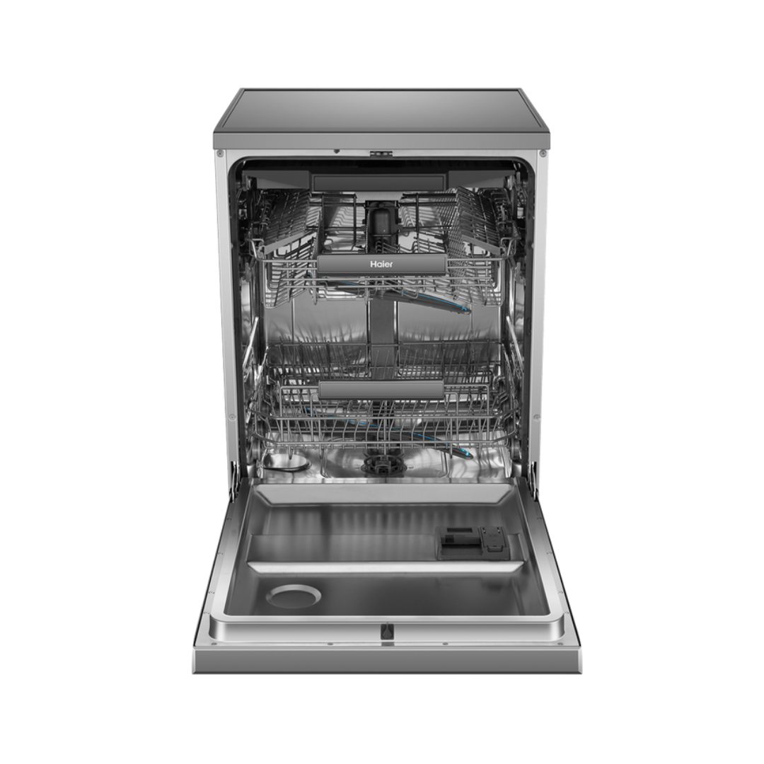 Haier Steam Freestanding Dishwasher in Satina - HDW15F3S1 image_4