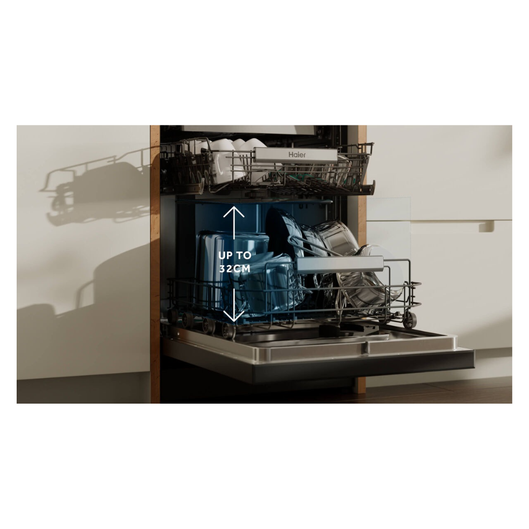 Haier 15 Place Setting Dark Steel Freestanding Dishwasher