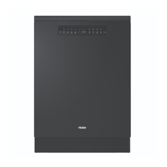 Haier 15 Place Setting Dark Steel Freestanding Dishwasher