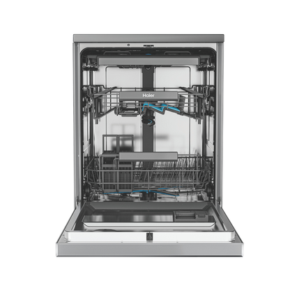 Haier 15 Place Setting Silver Steel Freestanding Dishwasher