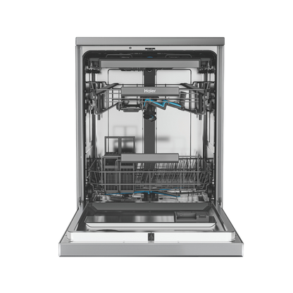 Haier 15 Place Setting Silver Steel Freestanding Dishwasher