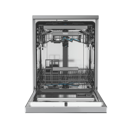 Haier 15 Place Setting Silver Steel Freestanding Dishwasher