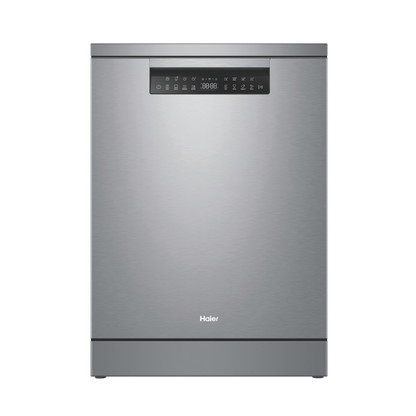 Haier 15 Place Setting Silver Steel Freestanding Dishwasher