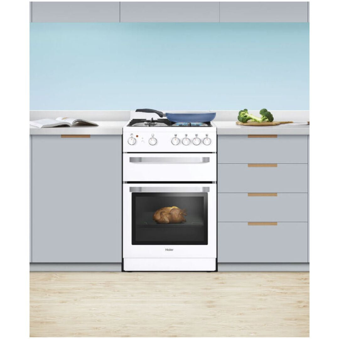 Haier 54cm Dual Fuel Freestanding Cooker - HOR54B5MGW1 image_2