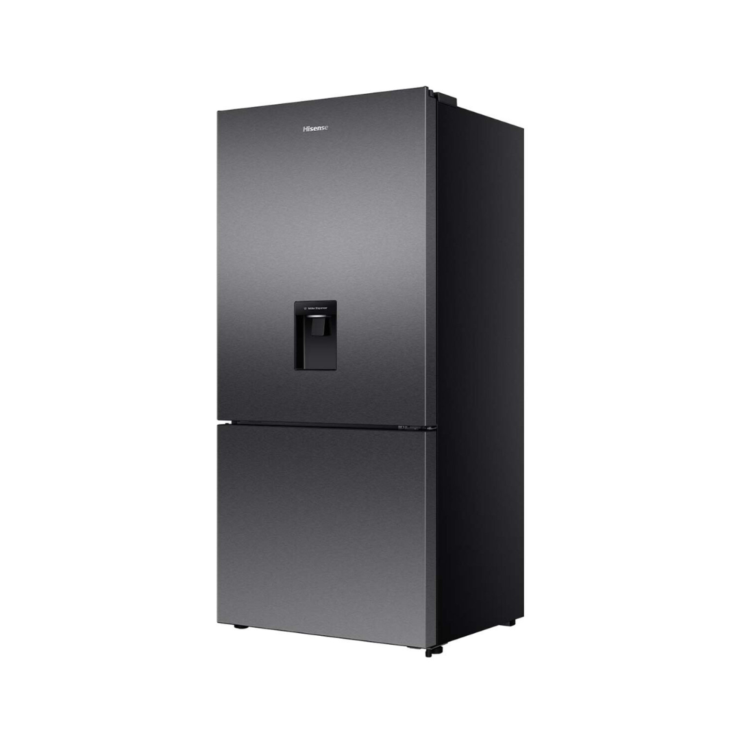 Hisense 500L PureFlat Bottom Mount Fridge Dark Steel