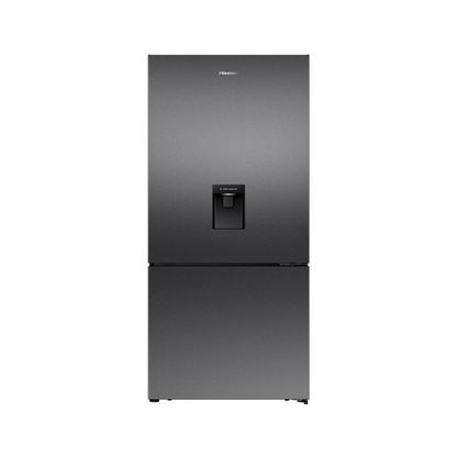 Hisense 500L PureFlat Bottom Mount Fridge Dark Steel