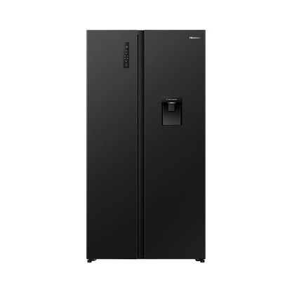 Hisense 541L PureFlat Side by Side Fridge Black