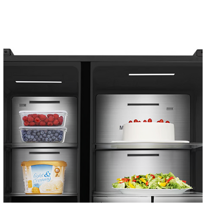 Hisense 614L PureFlat Eclipse Side by Side Fridge
