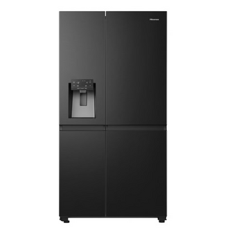 Hisense 632L Side by Side Black Fridge