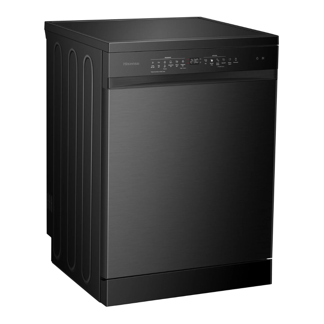Hisense 16 Place Setting Freestanding Dishwasher Black Stainless Steel
