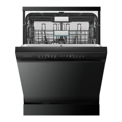 Hisense 16 Place Setting Freestanding Dishwasher Black Stainless Steel