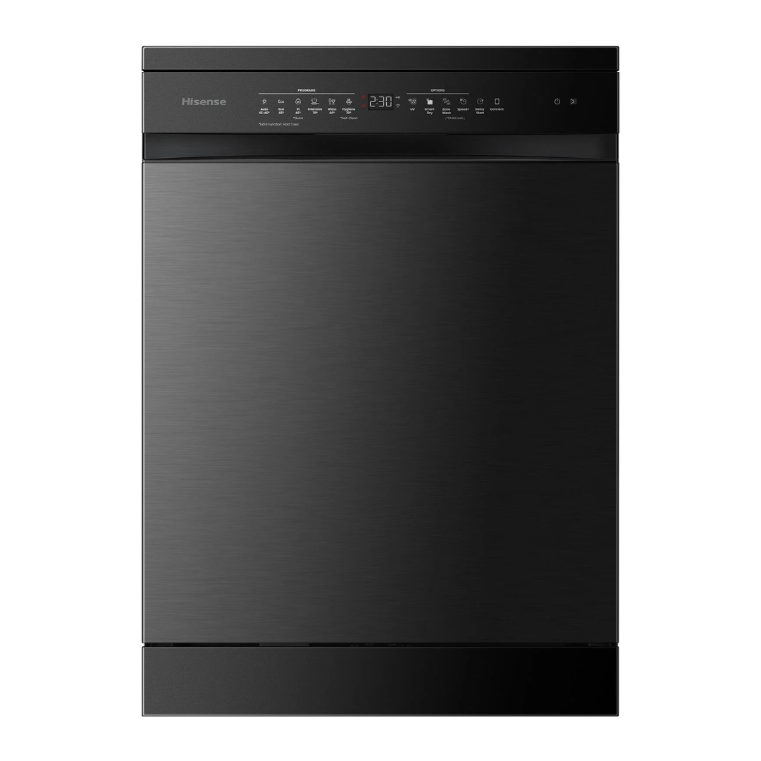 Hisense 16 Place Setting Freestanding Dishwasher Black Stainless Steel