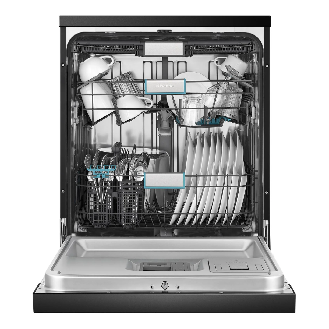 Hisense 16 Place Setting Freestanding Dishwasher Black Stainless Steel
