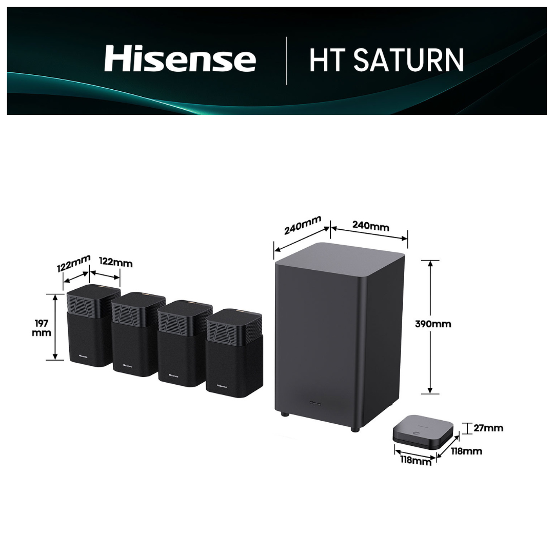 Hisense 4.1.2Ch Soundbar with Wireless Subwoofer