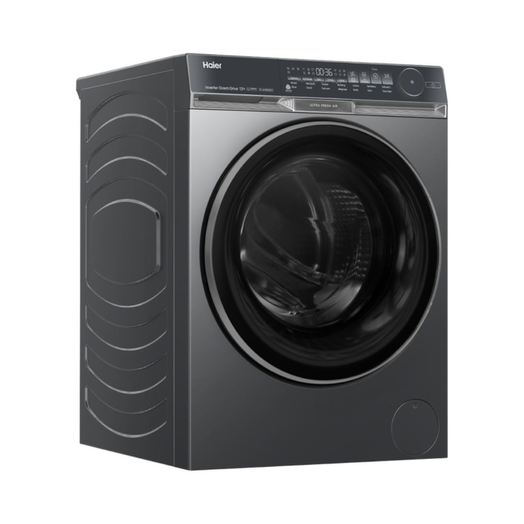 Haier 12kg 500 Series Front Load Washing Machine Dark Steel