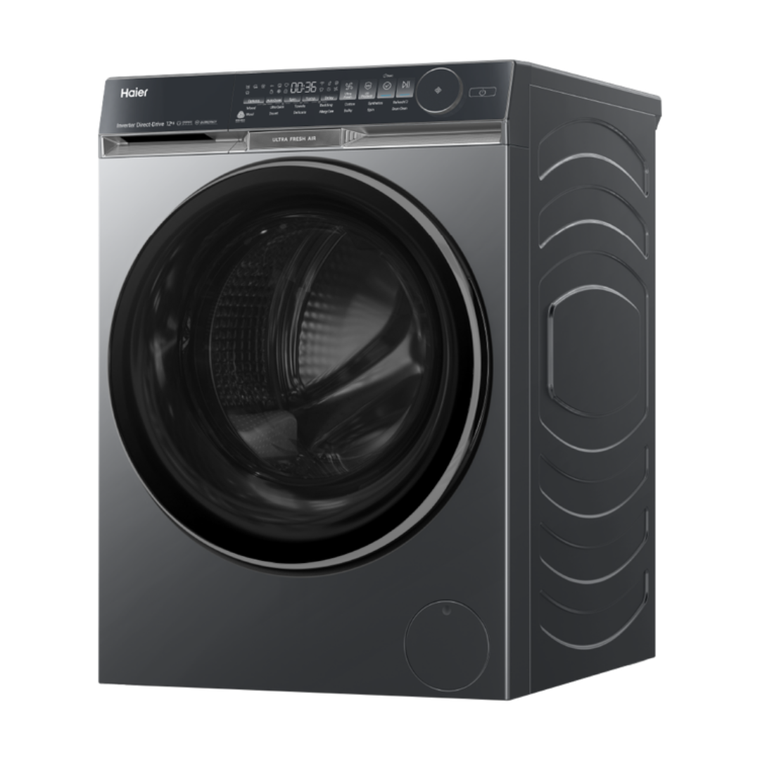 Haier 12kg 500 Series Front Load Washing Machine Dark Steel