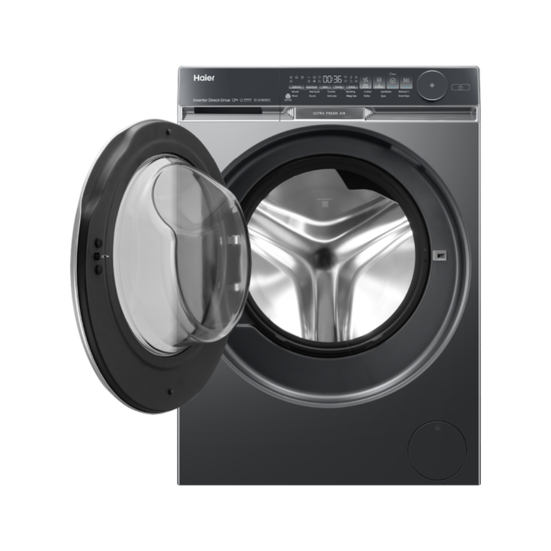 Haier 12kg 500 Series Front Load Washing Machine Dark Steel